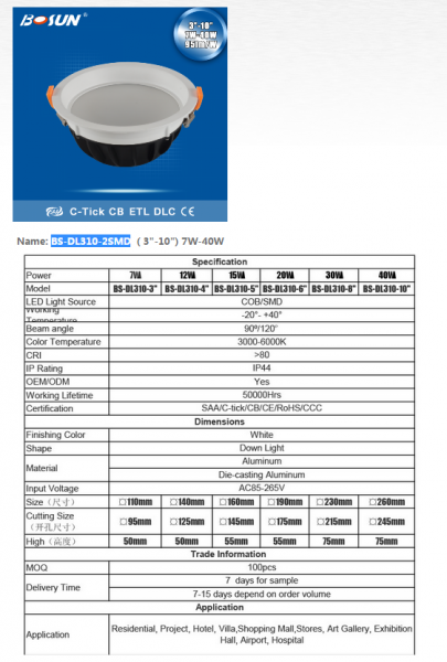 LED DownLighters