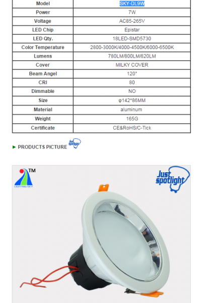 LED DownLighters