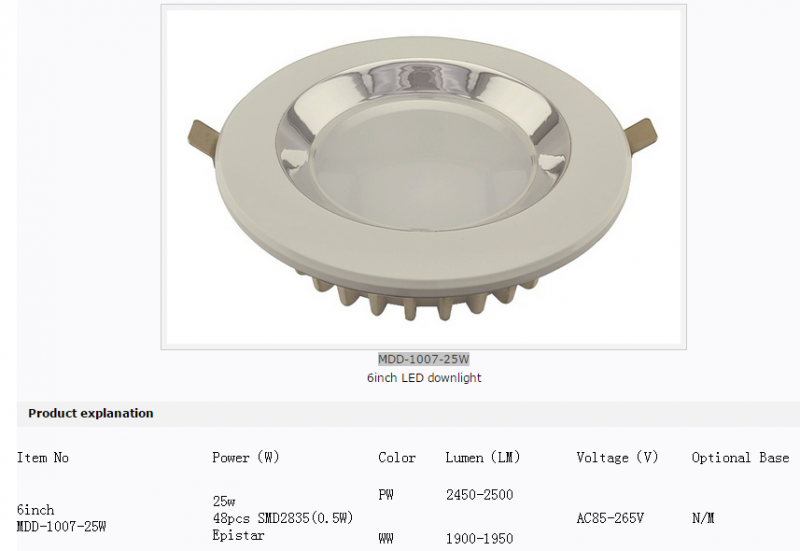 LED DownLighters