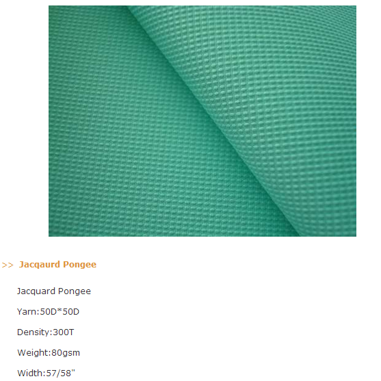 Polyester Pongee Fabric