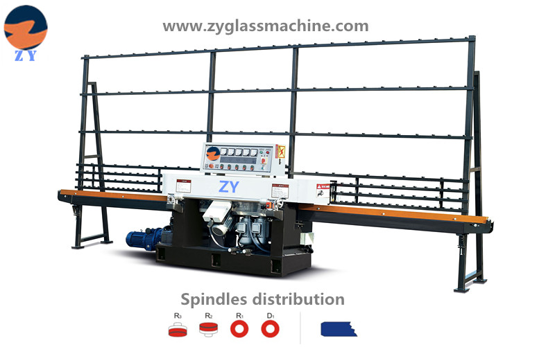 Glass straight line edging machine