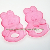 High Quality BPA Free EVA Plastic Baby Water Filled Teether