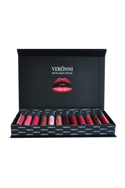 VERONNI 12 COLOR MATTE LIQUID LIPSTICK