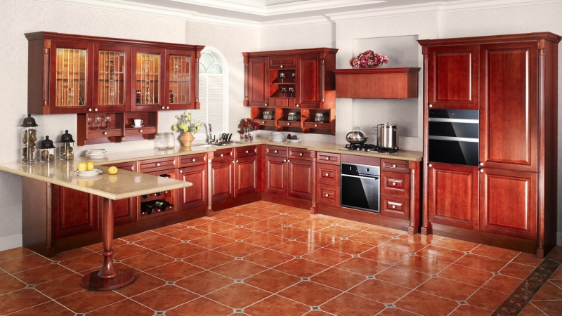 Solid Wood Kitchen Cabinet